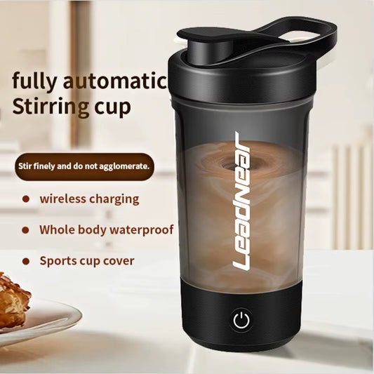 450Ml USB Electric Portable Whey Protein Shaker Bottle Fully Automatic Stirring Cup Rechargeable Gym BA Free Cocktail Blend